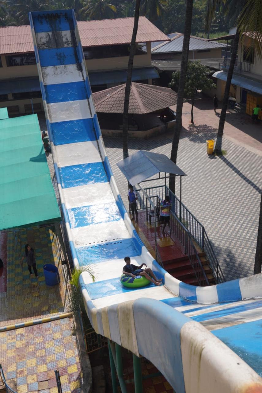 Speed water slides at Maanas Resort Arnala