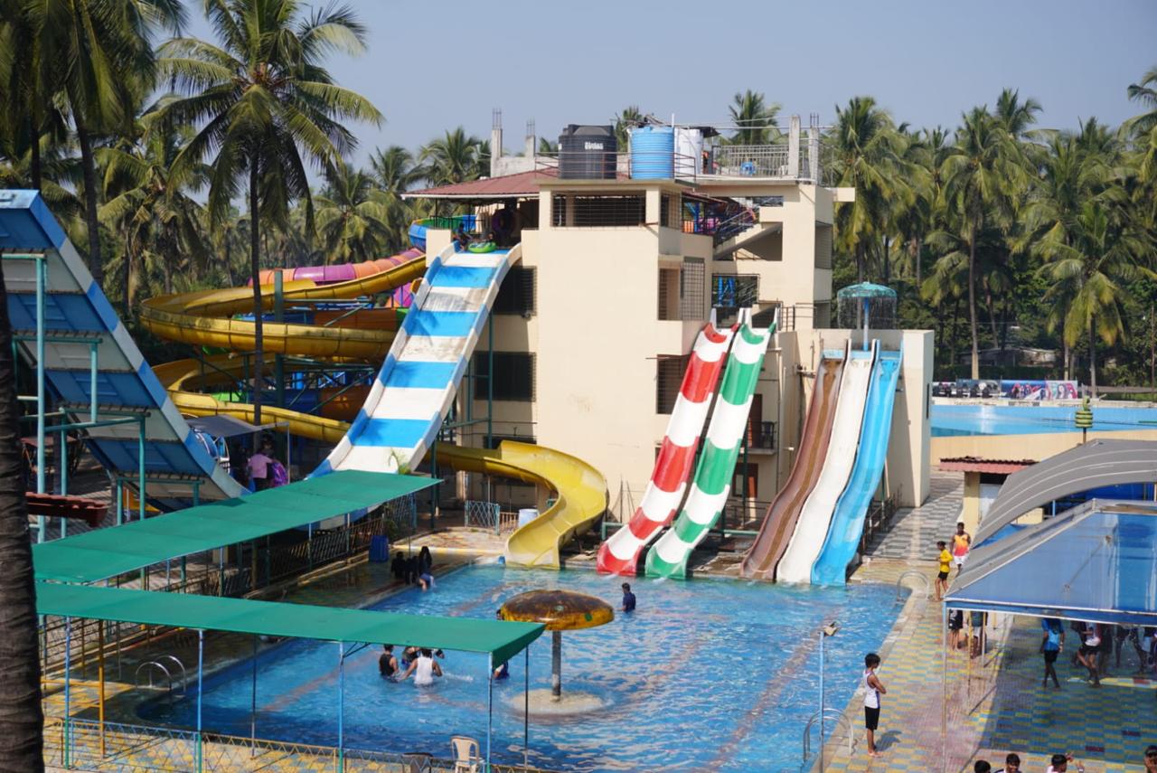 Water park adventure and swimming pool at Maanas Resort